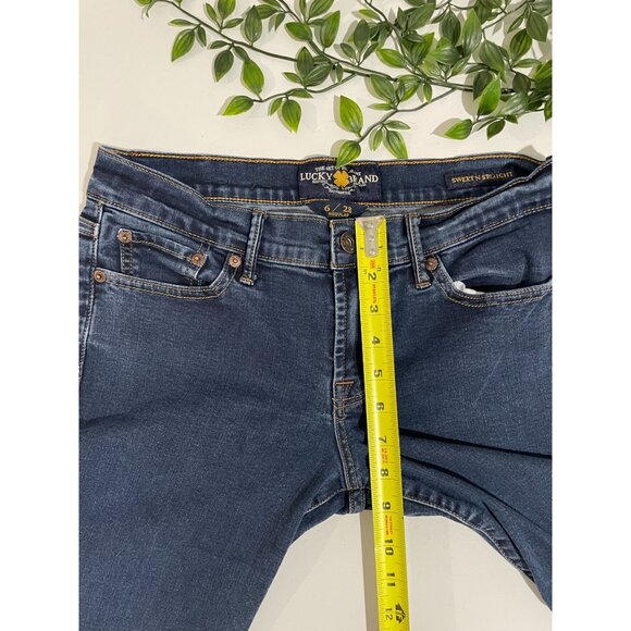 Lucky Brand Womens SweetN Straight Jeans Size 6/28R Dark Wash Denim - Picture 11 of 14